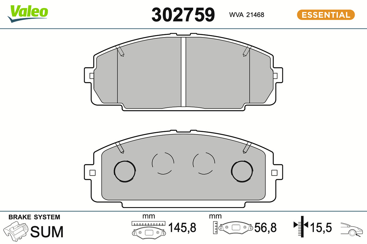 BRAKE PADS FIRST TOYOTA HILUX V FR